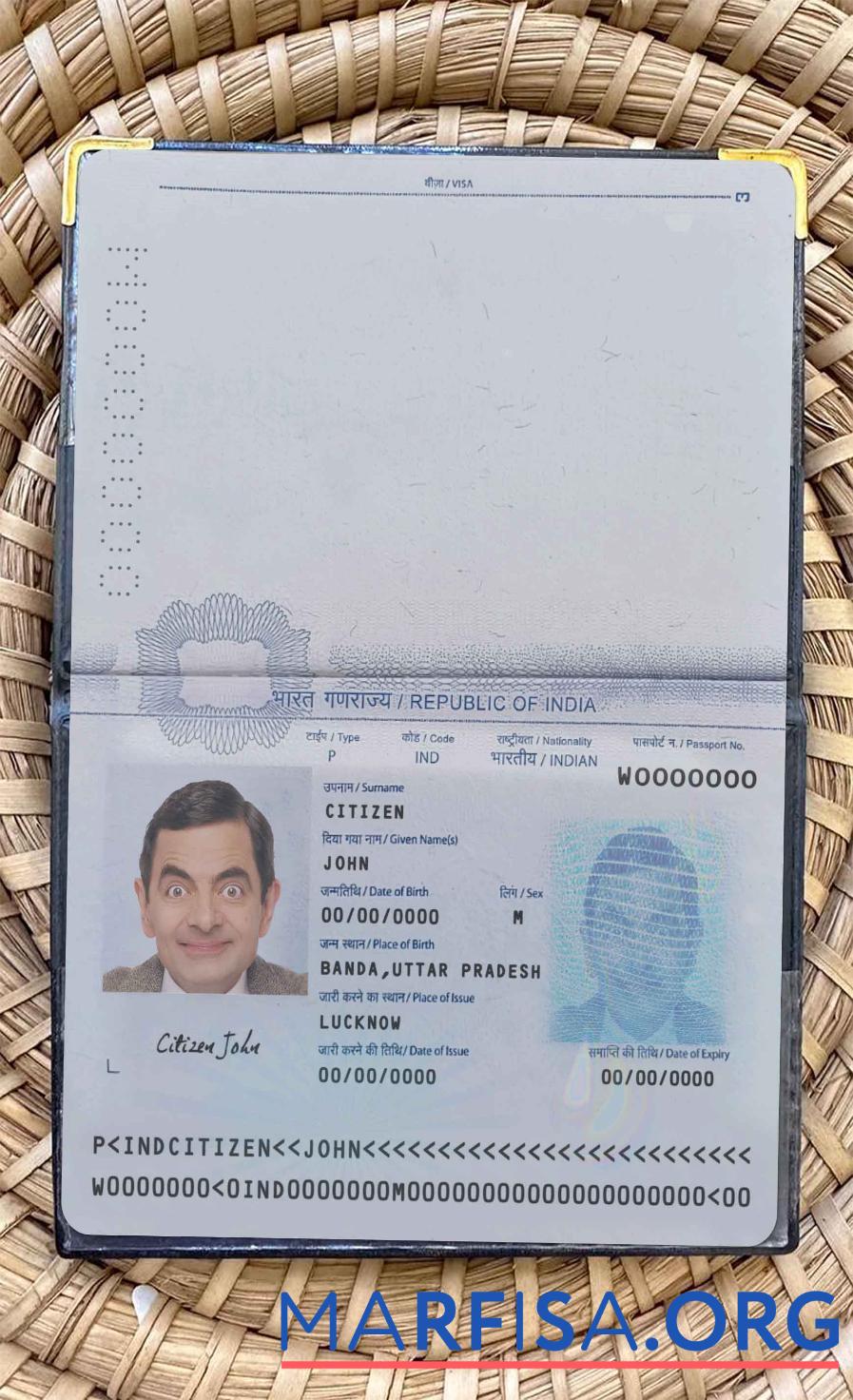 Realistic India pass 2020 present photo look sample